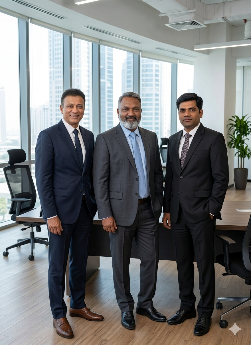 The Healthness+ team, Harish Chalakkel, J.Amritraj, Dr. Prakash Biranje